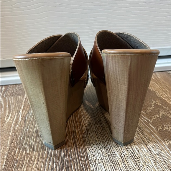 Mossimo Supply Co. Brown Trendy Wedge Sandals - Picture 6 of 7